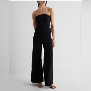 NWT Express Strapless Wide-leg Jumpsuit